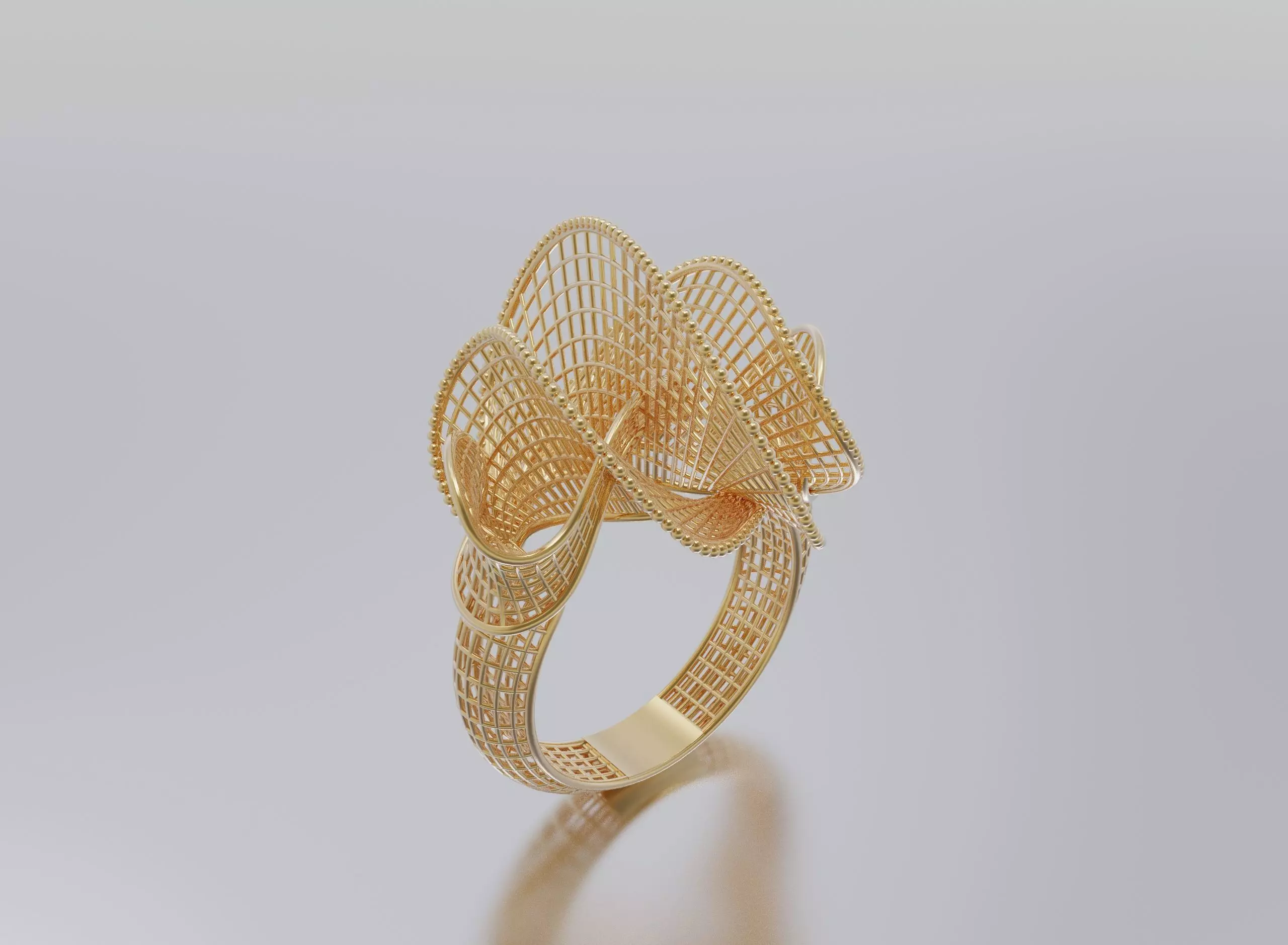 woman ring 3D print model