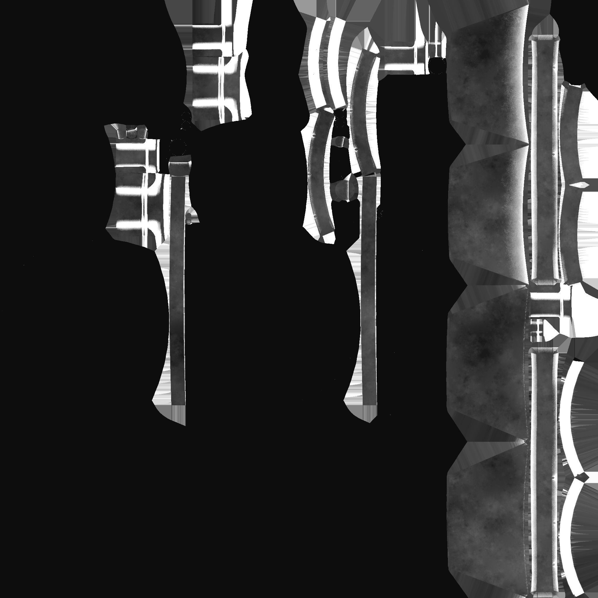 SciFi Glasses G09 White Wood - Character Design Fashion Low-poly 3D model_24