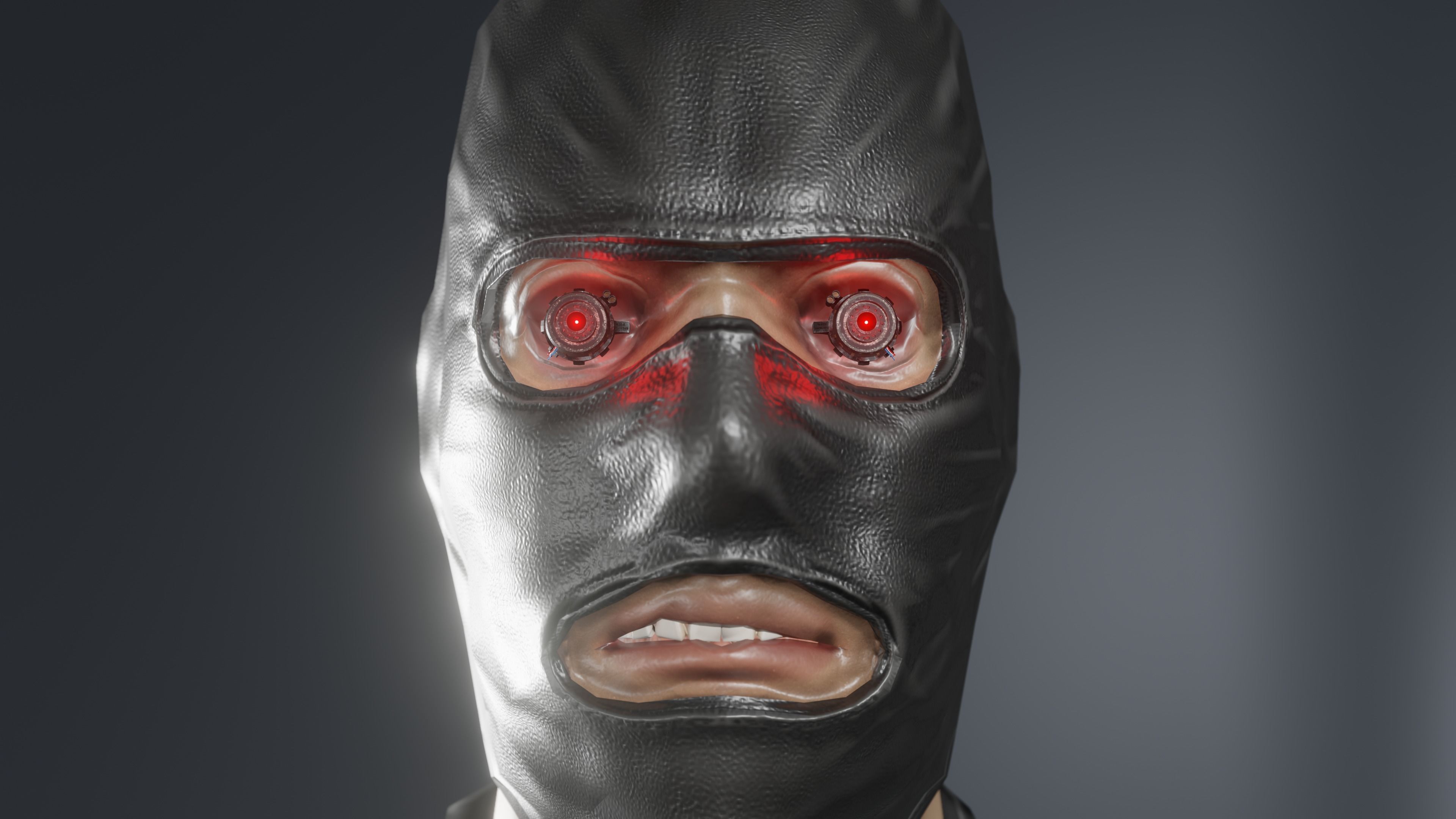 Prosthetic eye 2 Low-poly 3D model_1