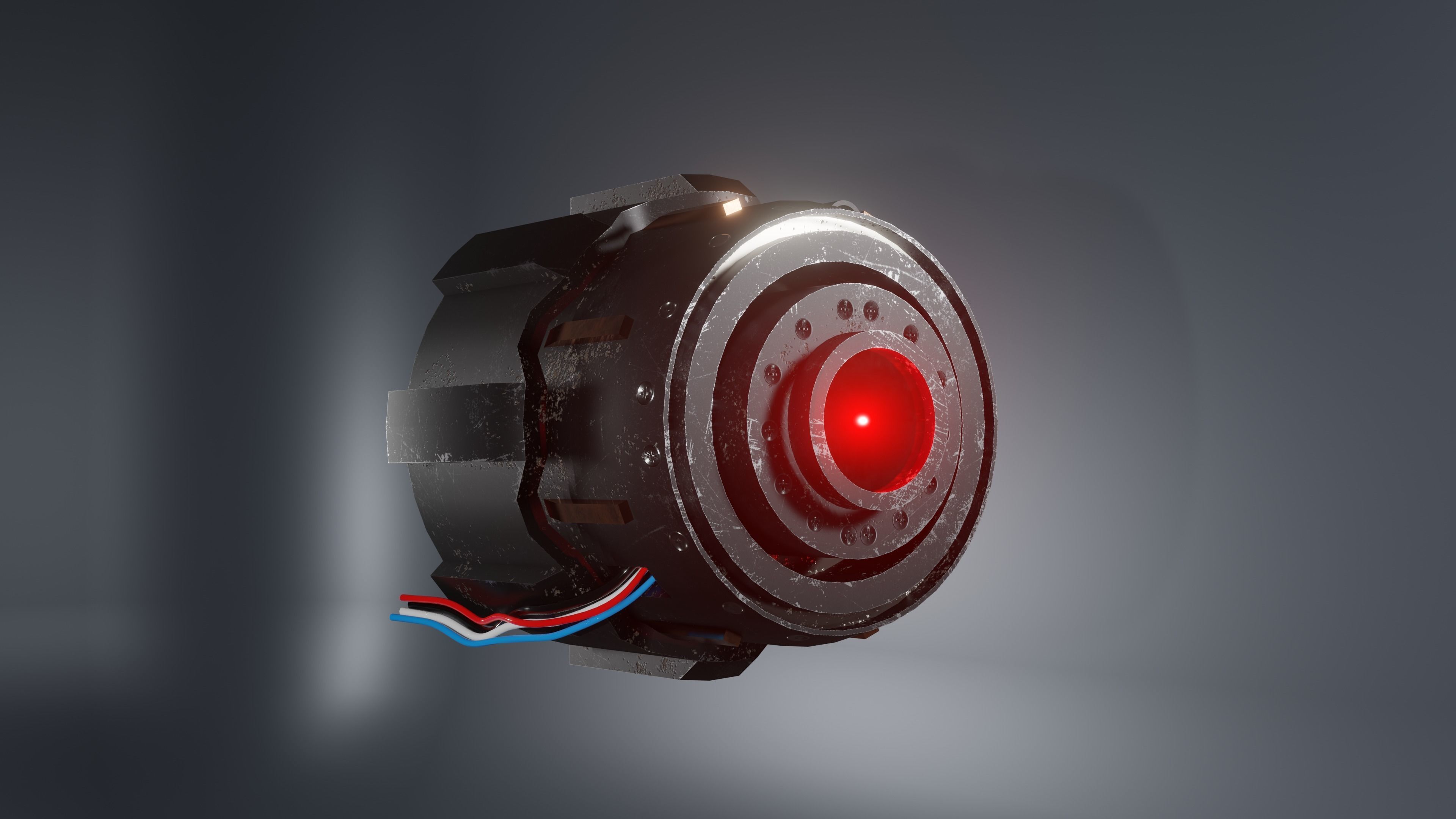 Prosthetic eye 2 Low-poly 3D model_4