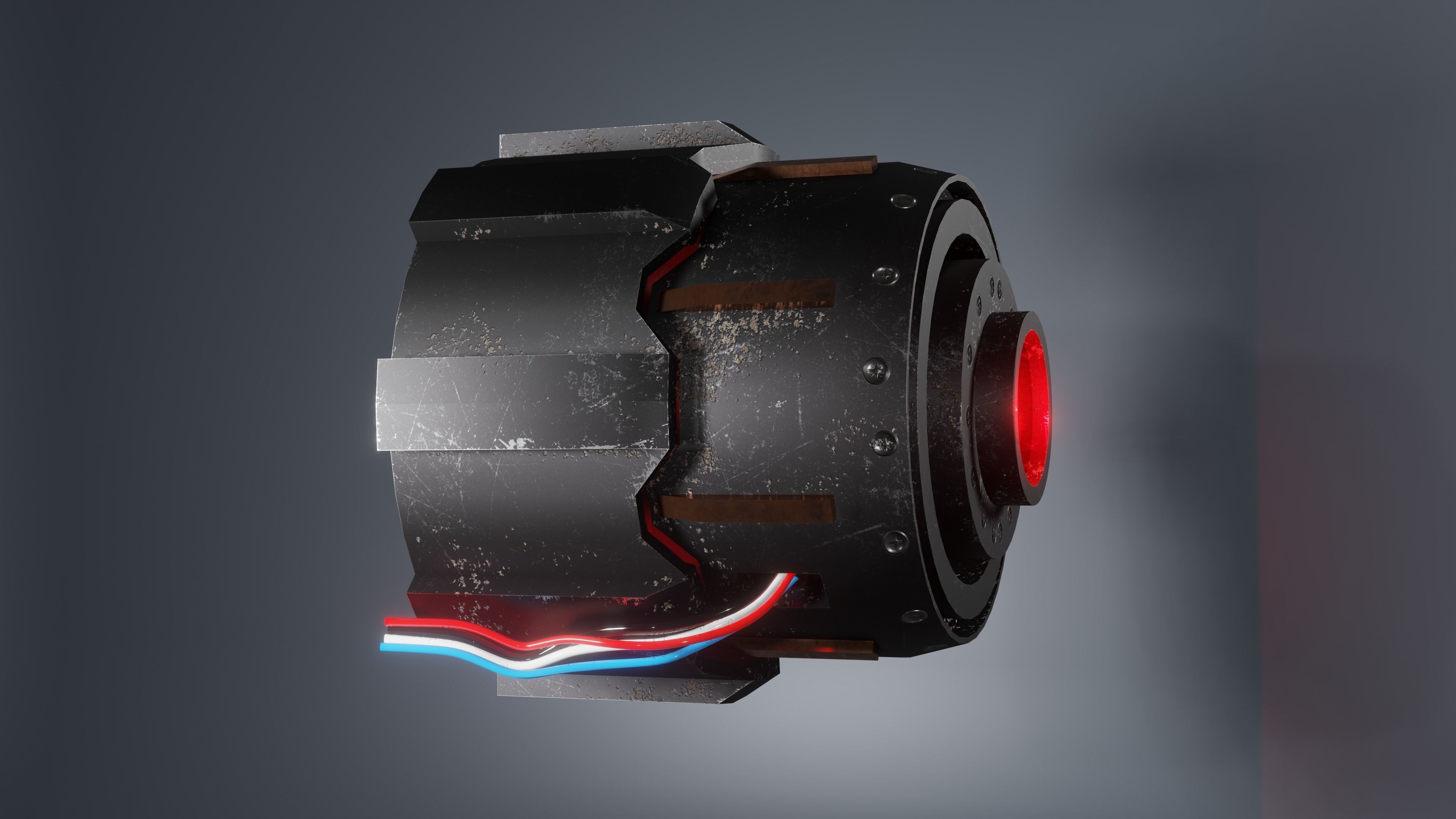 Prosthetic eye 2 Low-poly 3D model_7