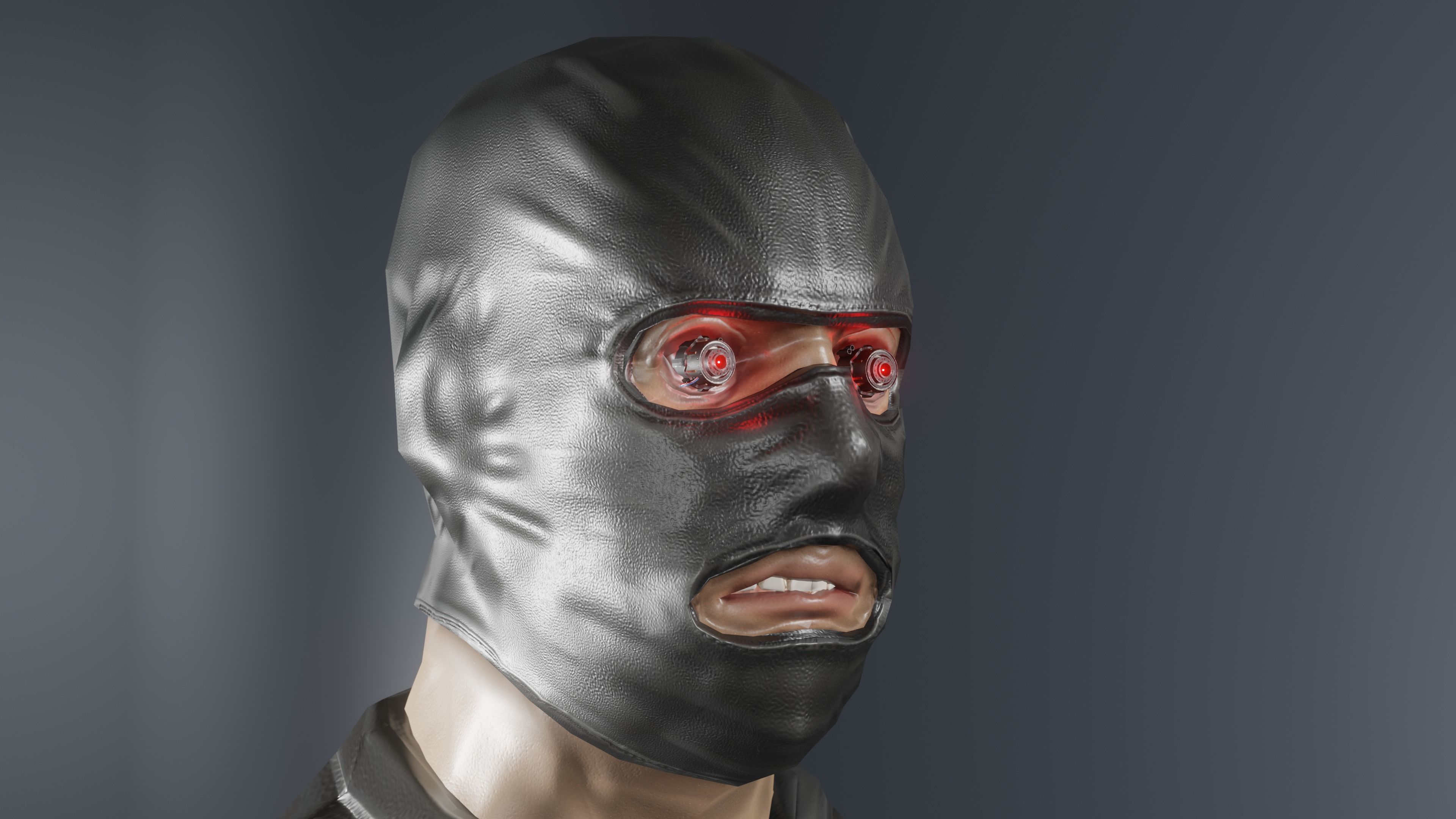 Prosthetic eye 2 Low-poly 3D model_2