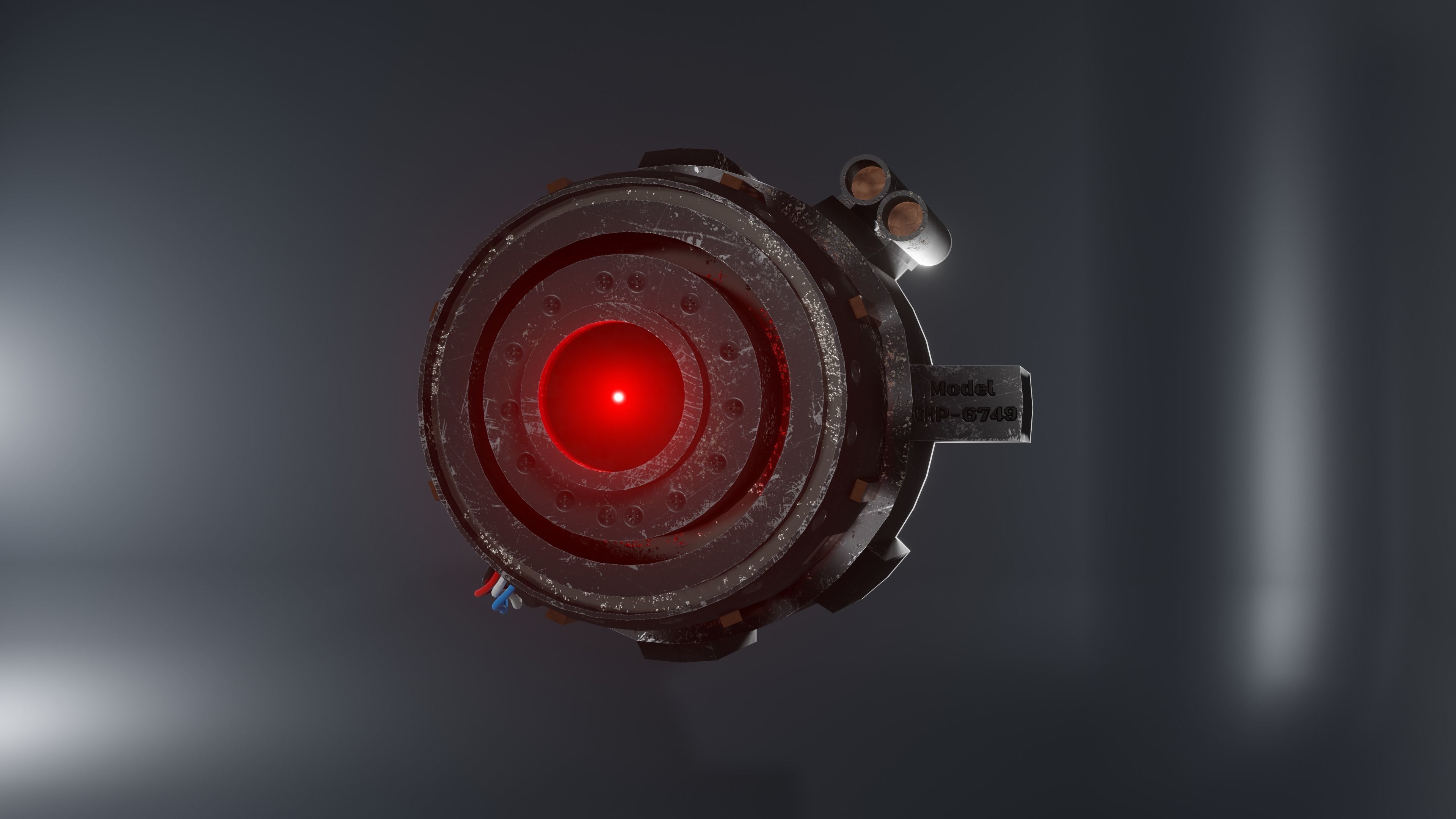 Prosthetic eye 2 Low-poly 3D model_6