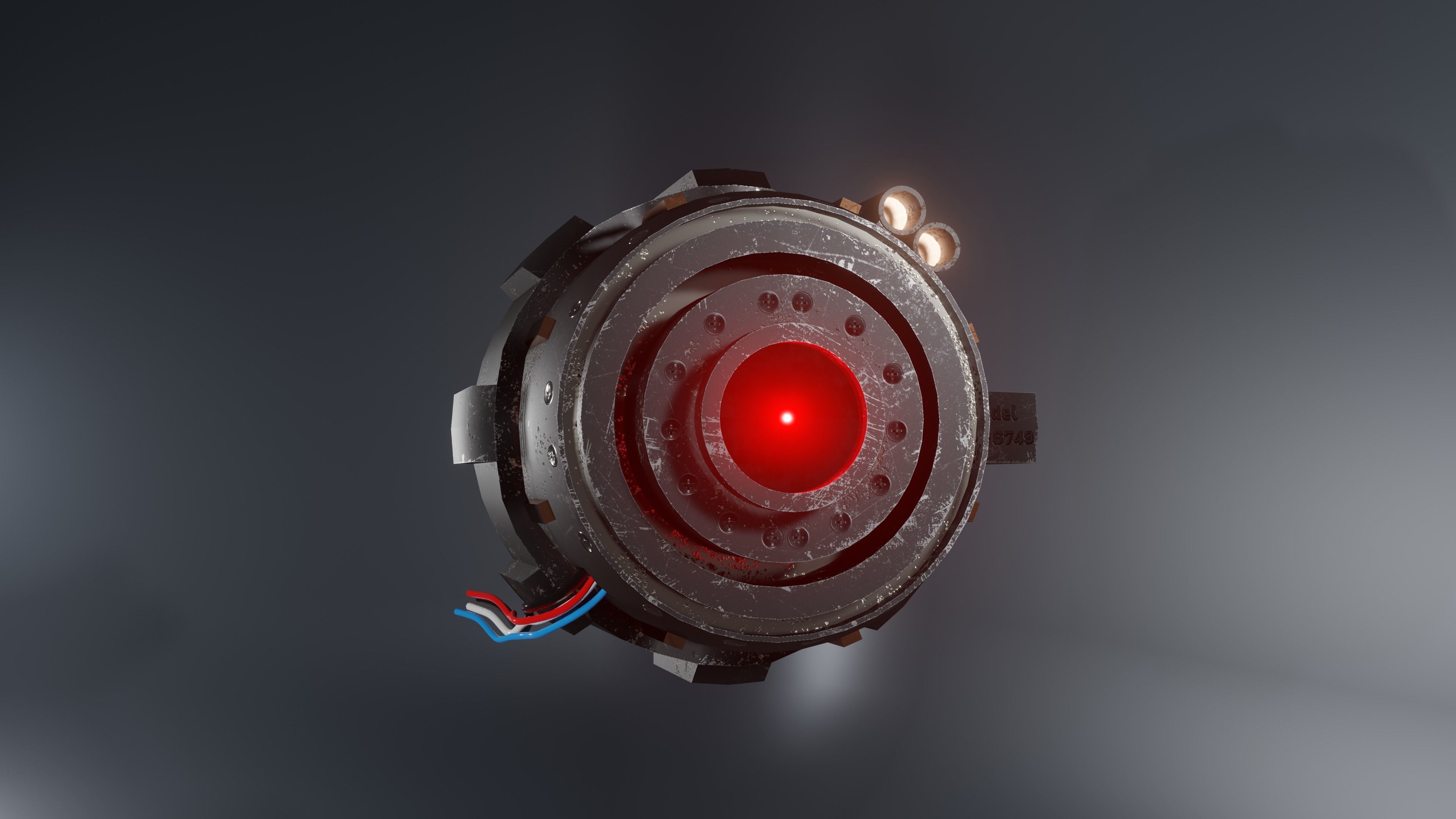 Prosthetic eye 2 Low-poly 3D model_5