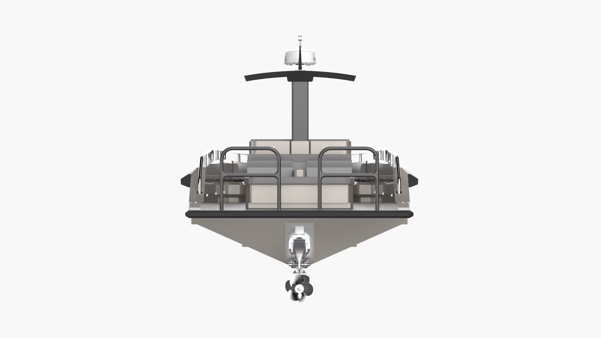 8 Meter Yacht Tender Runabout 3D model_5