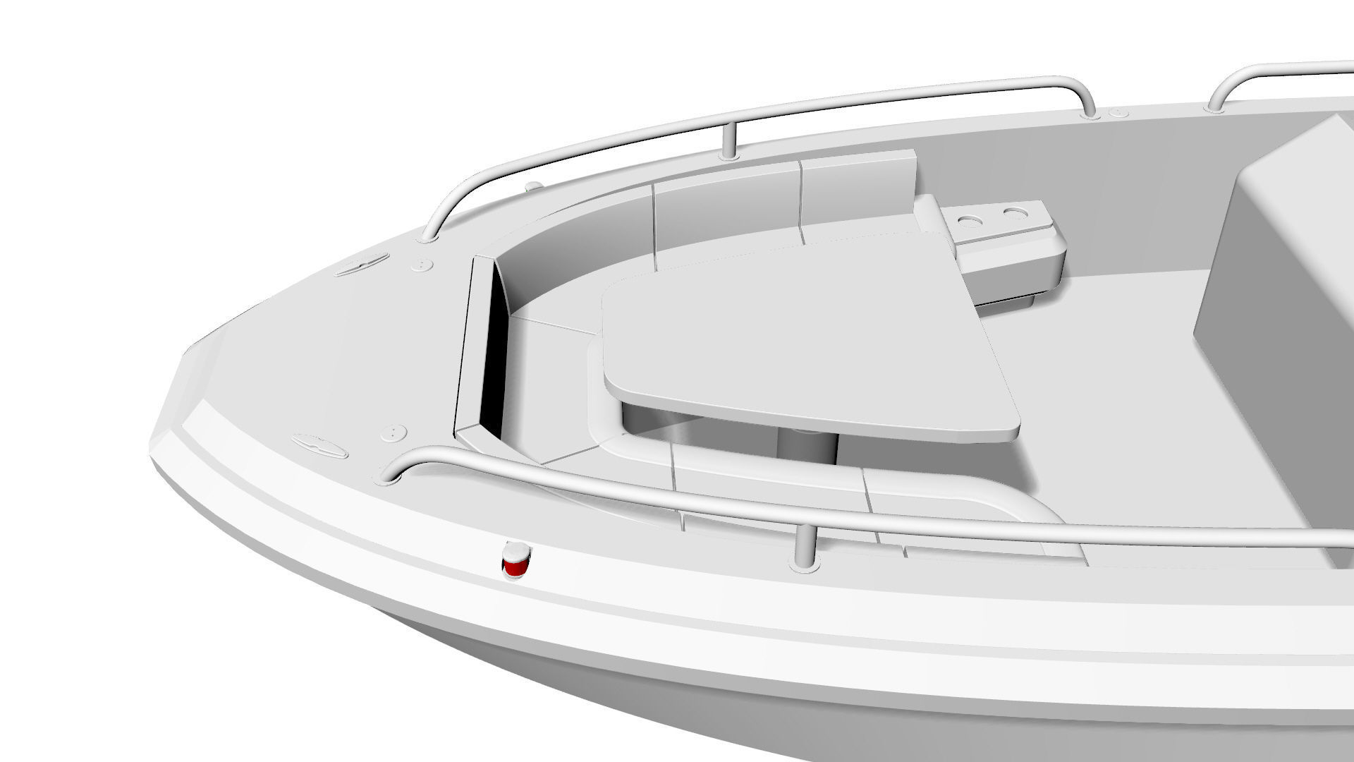 8 Meter Yacht Tender Runabout 3D model_23