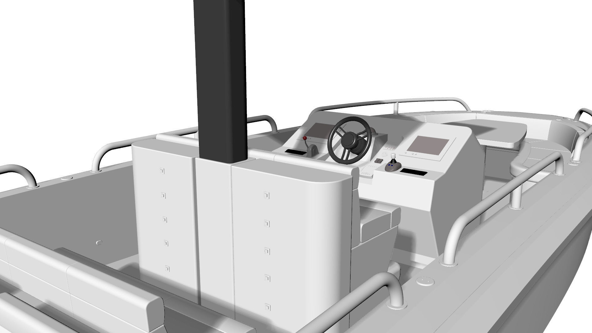 8 Meter Yacht Tender Runabout 3D model_21