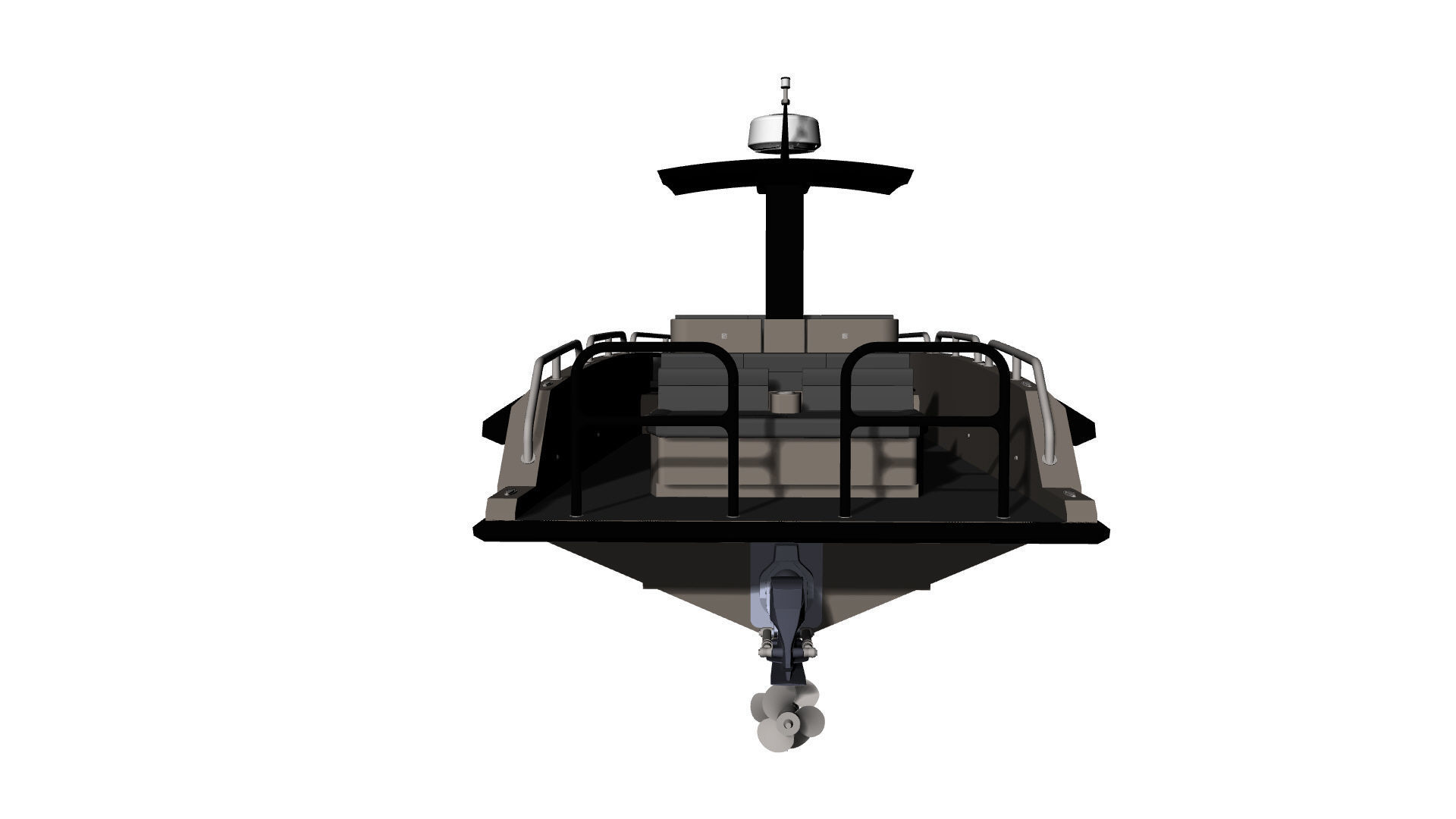 8 Meter Yacht Tender Runabout 3D model_40