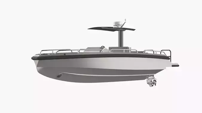 8 Meter Yacht Tender Runabout 3D model