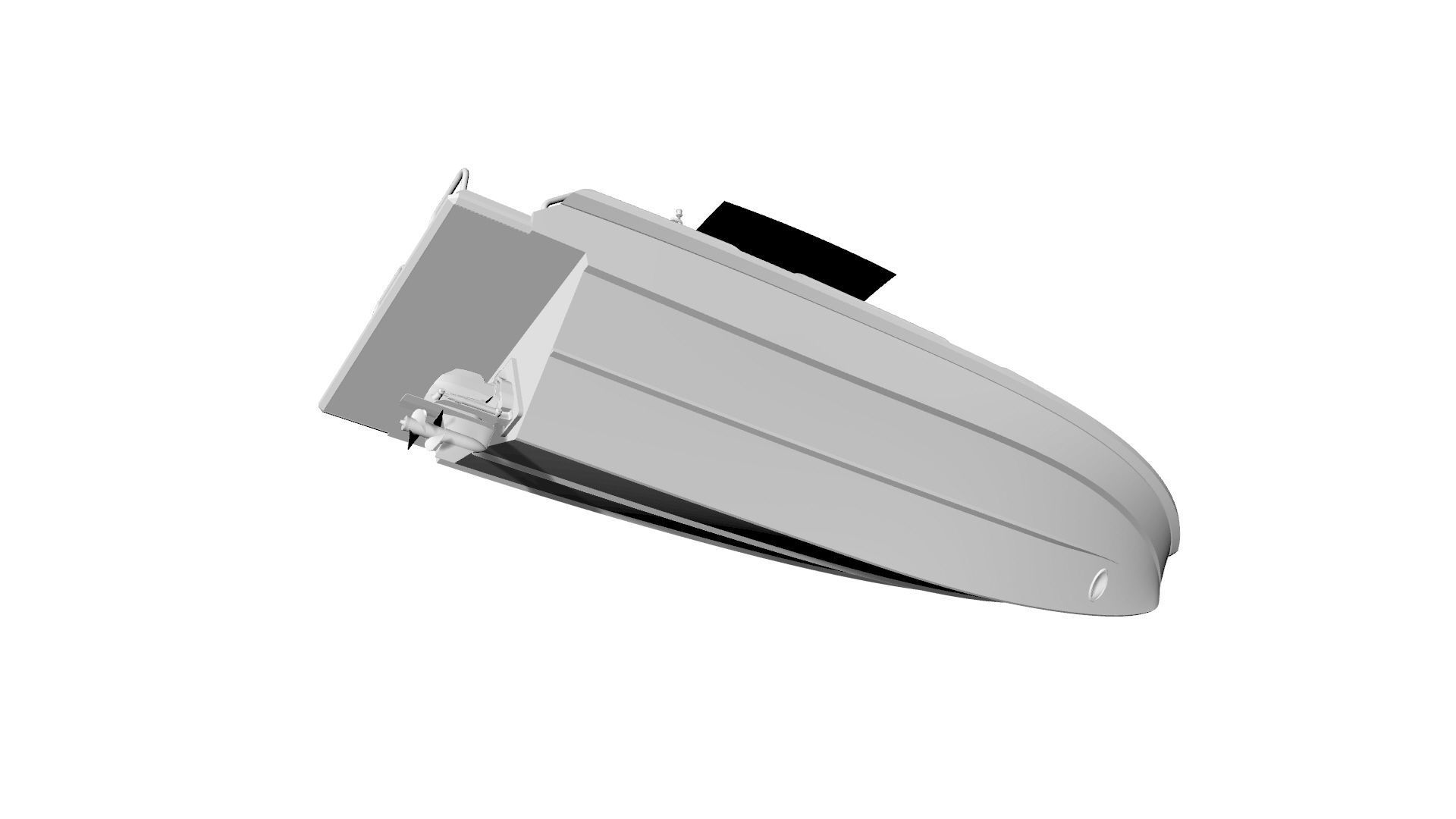 8 Meter Yacht Tender Runabout 3D model_17