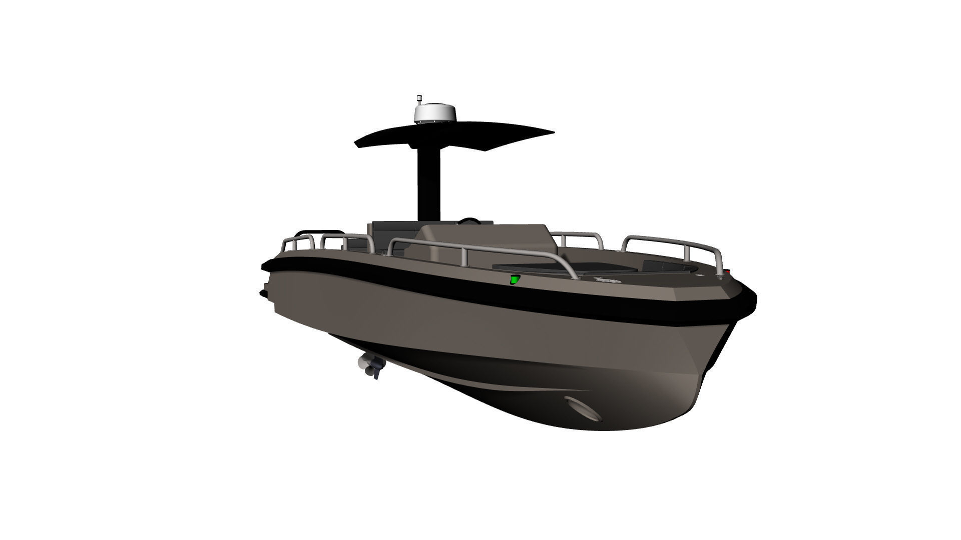 8 Meter Yacht Tender Runabout 3D model_32