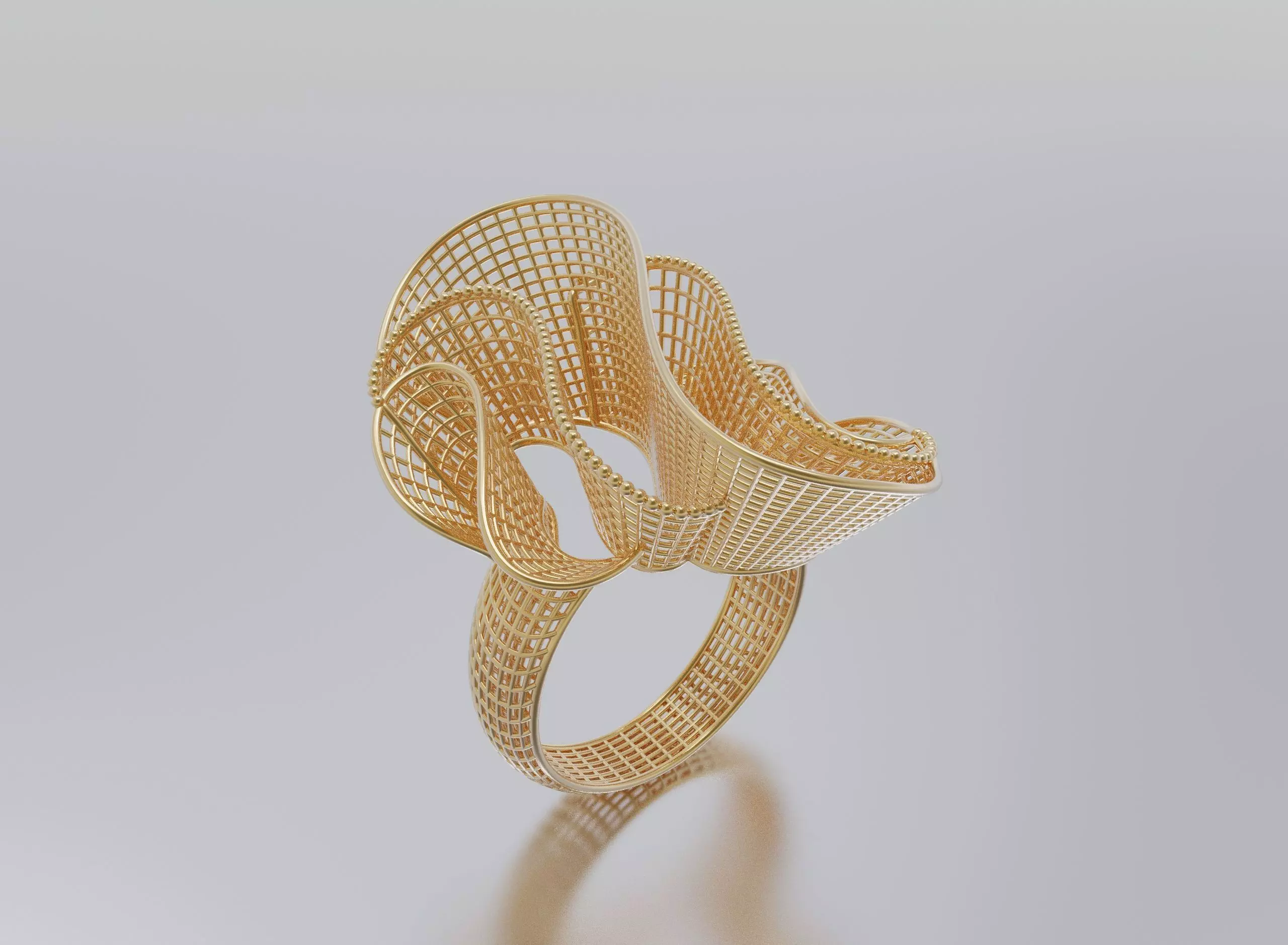 woman ring 3D print model
