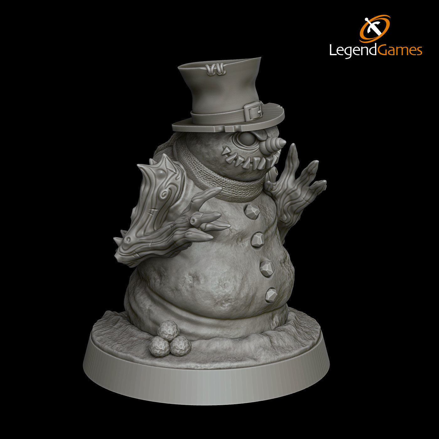 LegendGames Frosty the Chaos Snowman 3D print model_11
