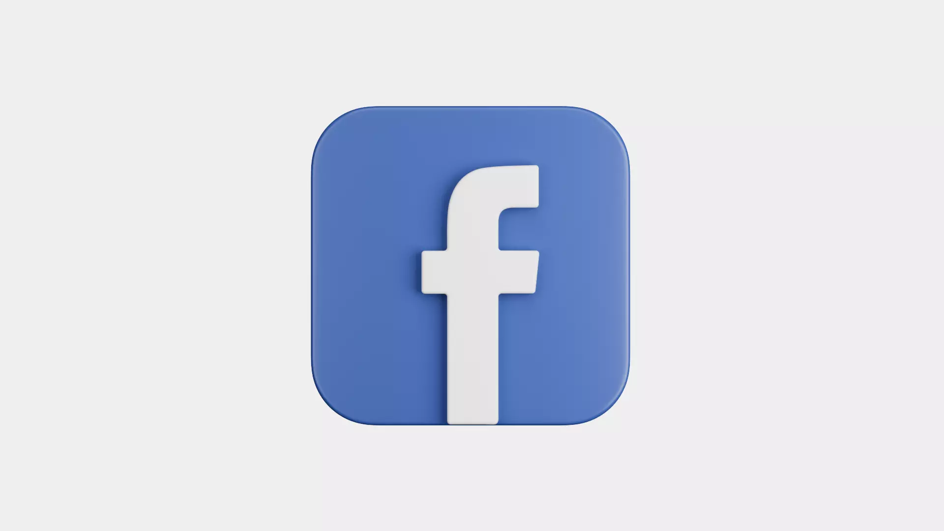 Facebook App Icon 3D model_0