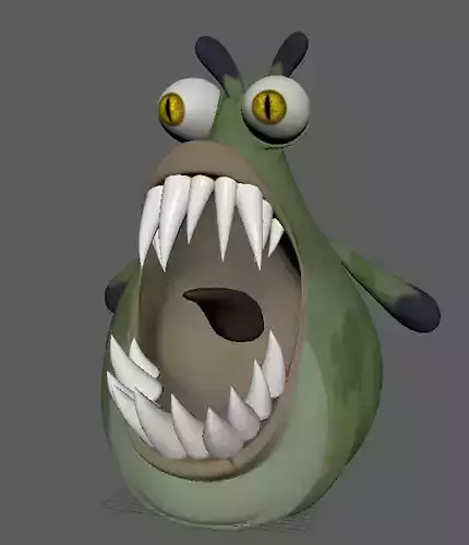 Monster rig for maya Free 3D model