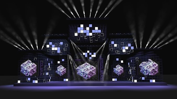 Event stage 11 design 3D model