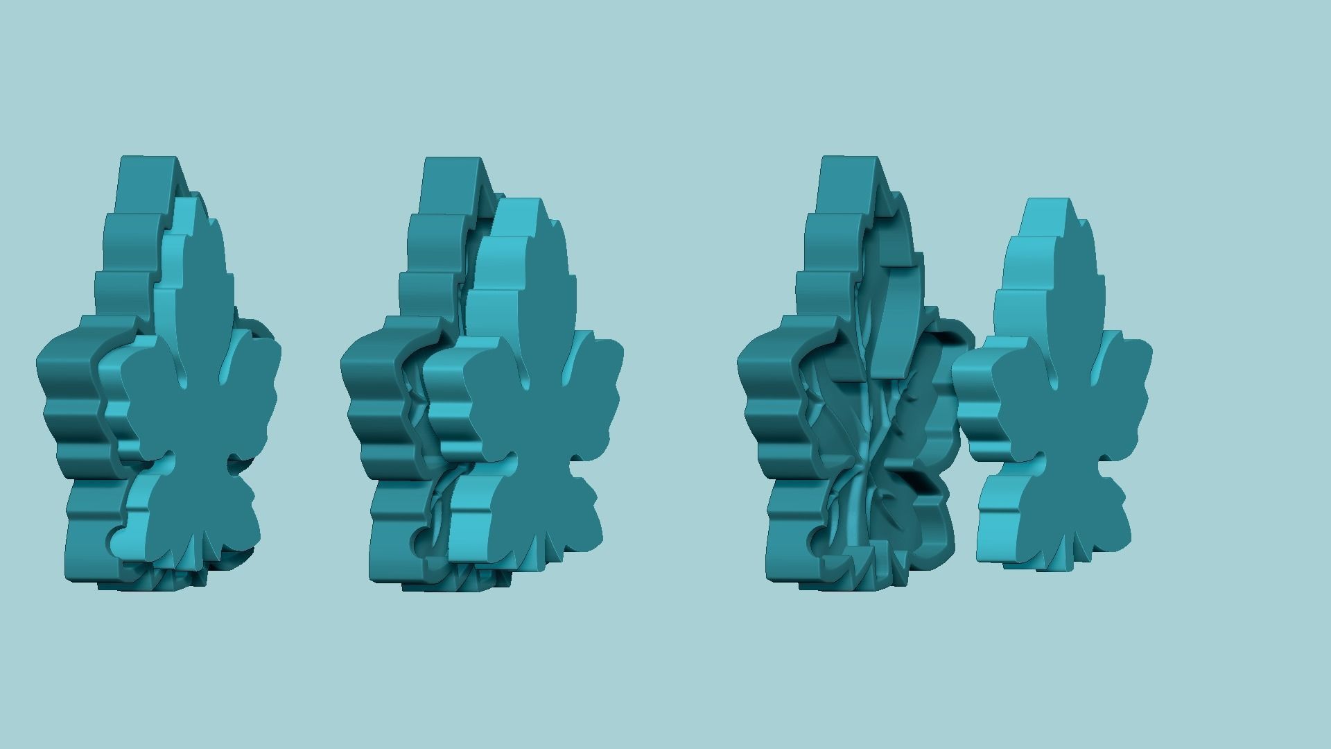 Special Autumn Leaf - Molding Arrangement EVA Foam Craft 3D print model_10