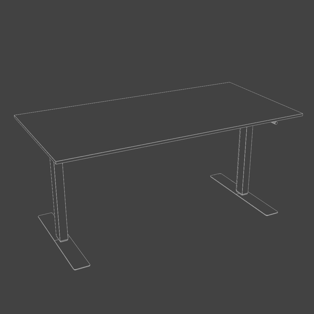 Table adjustable 3D model_4