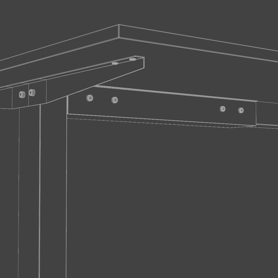 Table adjustable 3D model_7