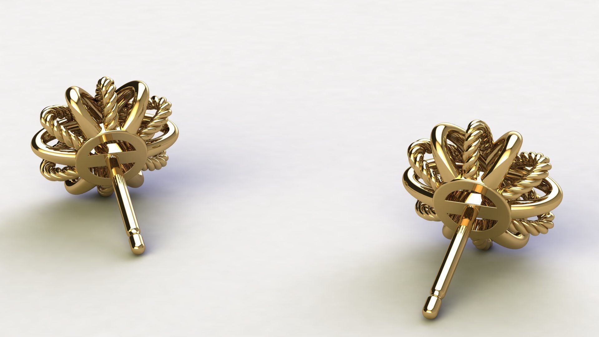 Starburst Earring size 10 mm 3D print model_2