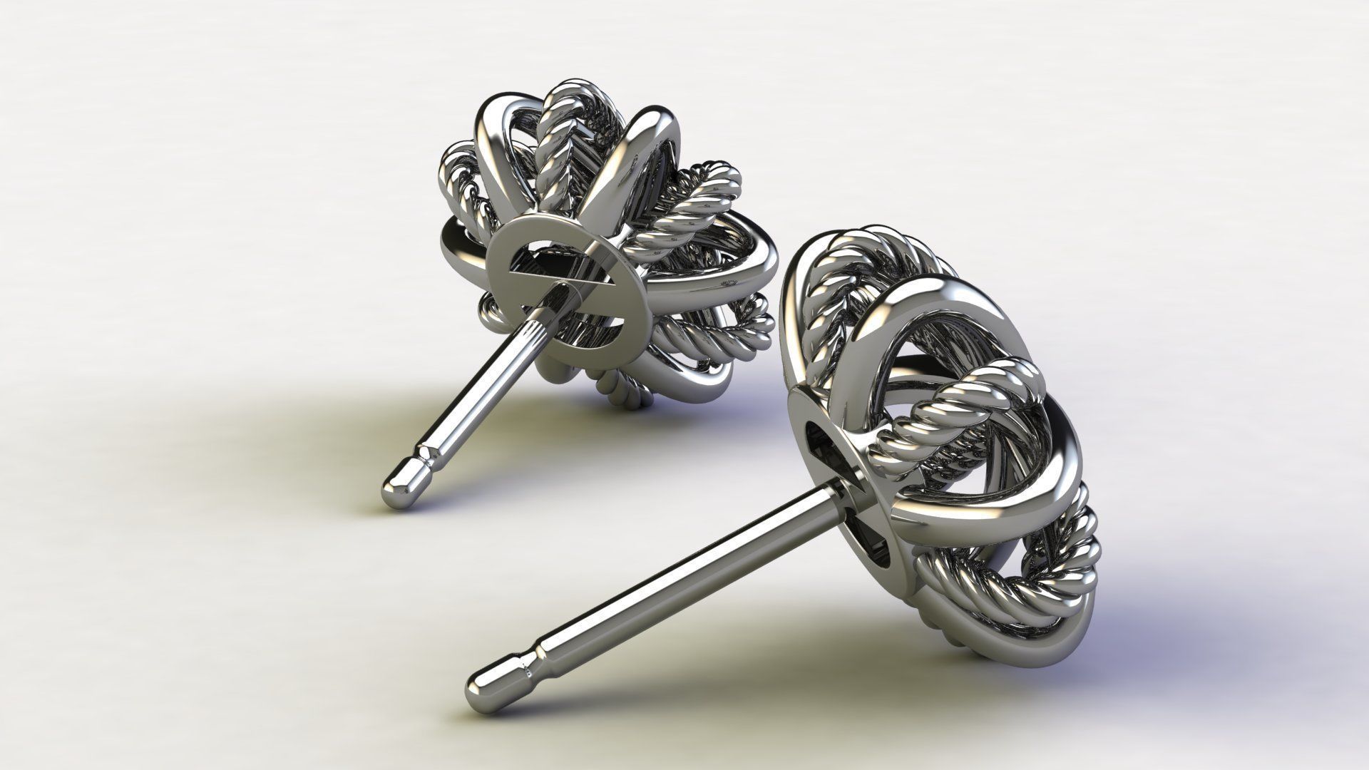 Starburst Earring size 10 mm 3D print model_6