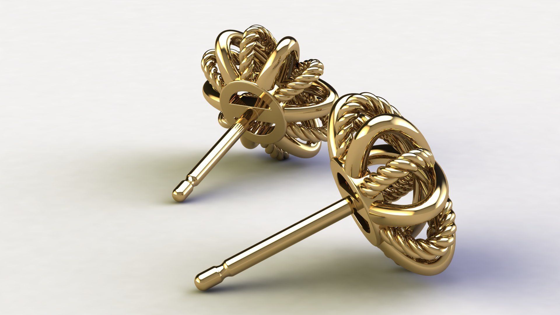 Starburst Earring size 10 mm 3D print model_4