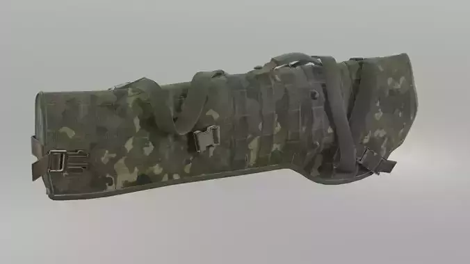 Rifle scabbard Holster Bag Low-poly 3D model