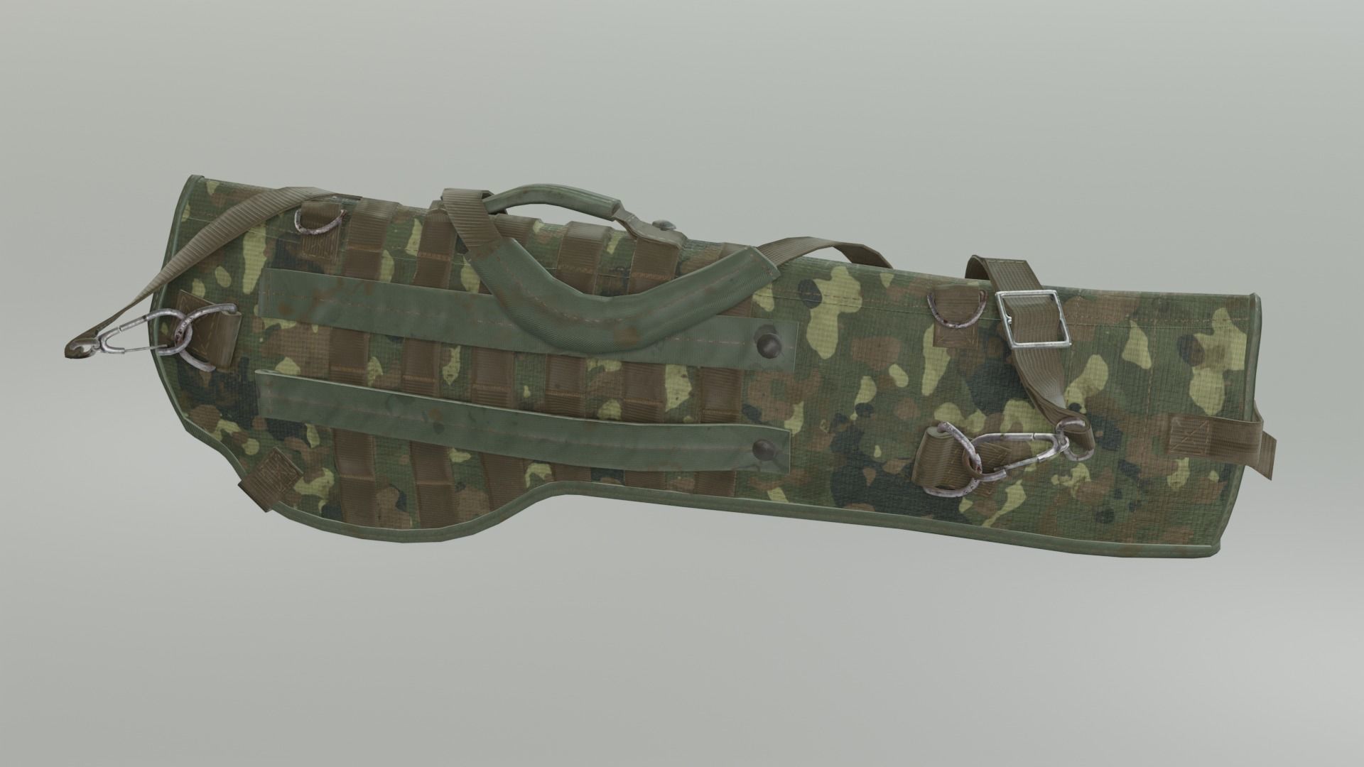 Rifle scabbard Holster Bag Low-poly 3D model_1