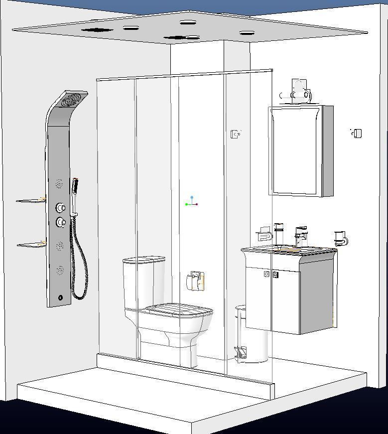 Bathroom Design Project 3D model_13