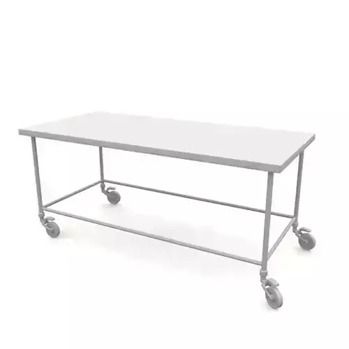 Metal Moveable Table 3D model