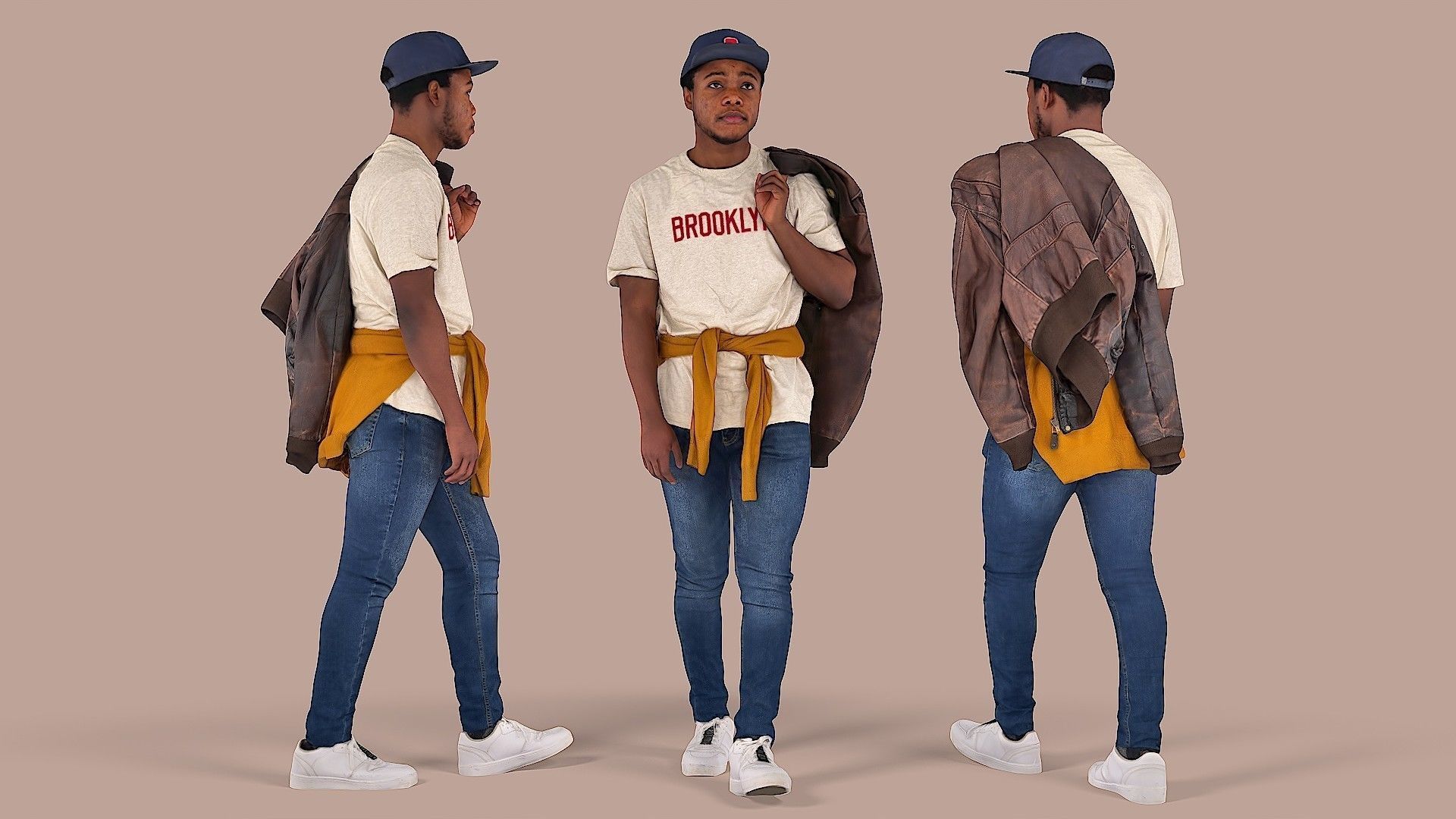 Buddy in the Brooklyn Is Walking 3D model_1