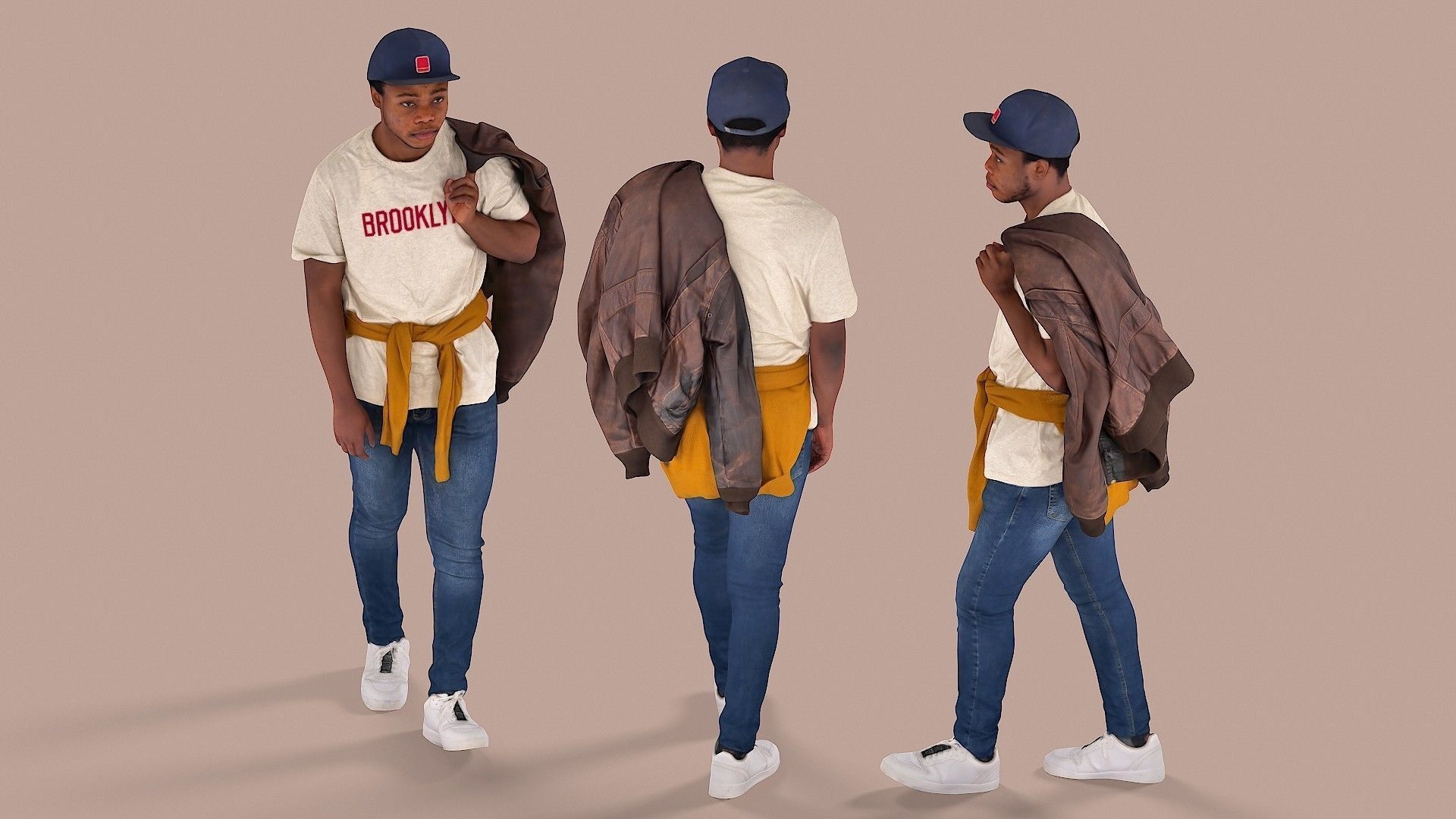 Buddy in the Brooklyn Is Walking 3D model_5