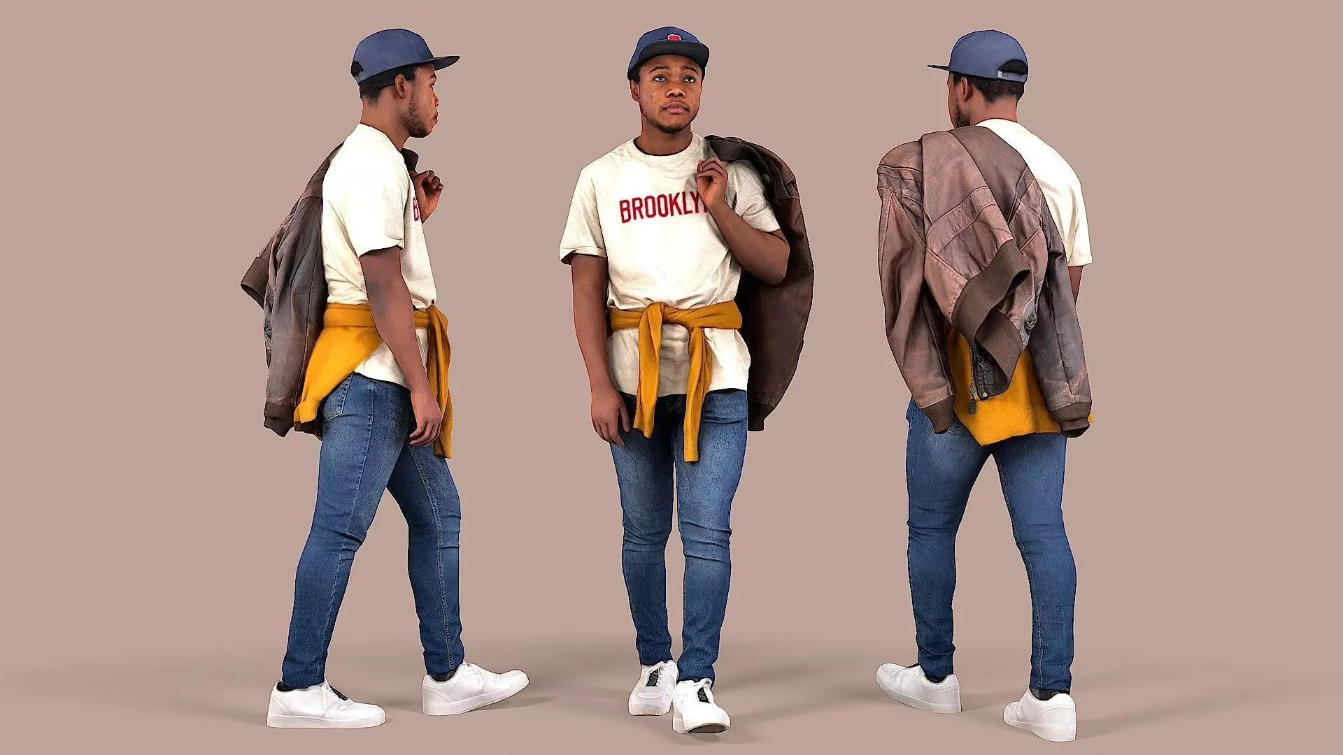 Buddy in the Brooklyn Is Walking 3D model_0