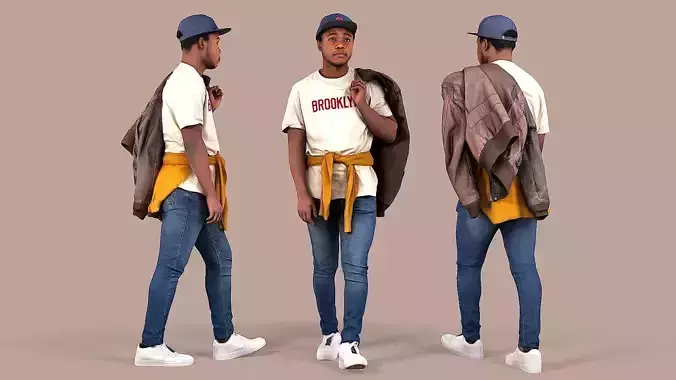 Buddy in the Brooklyn Is Walking 3D model