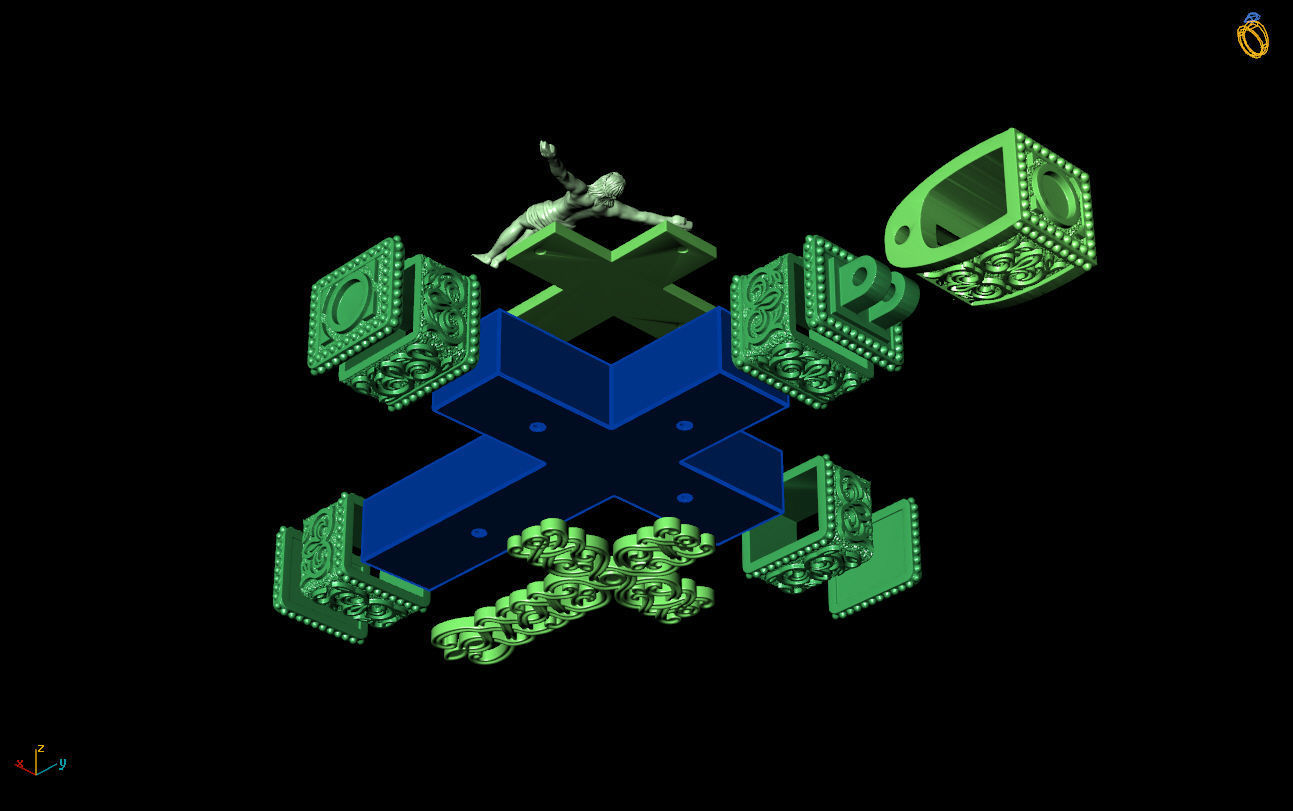 Cross G0432 3D print model_5