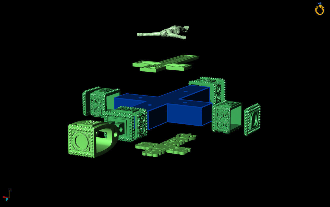 Cross G0432 3D print model_7