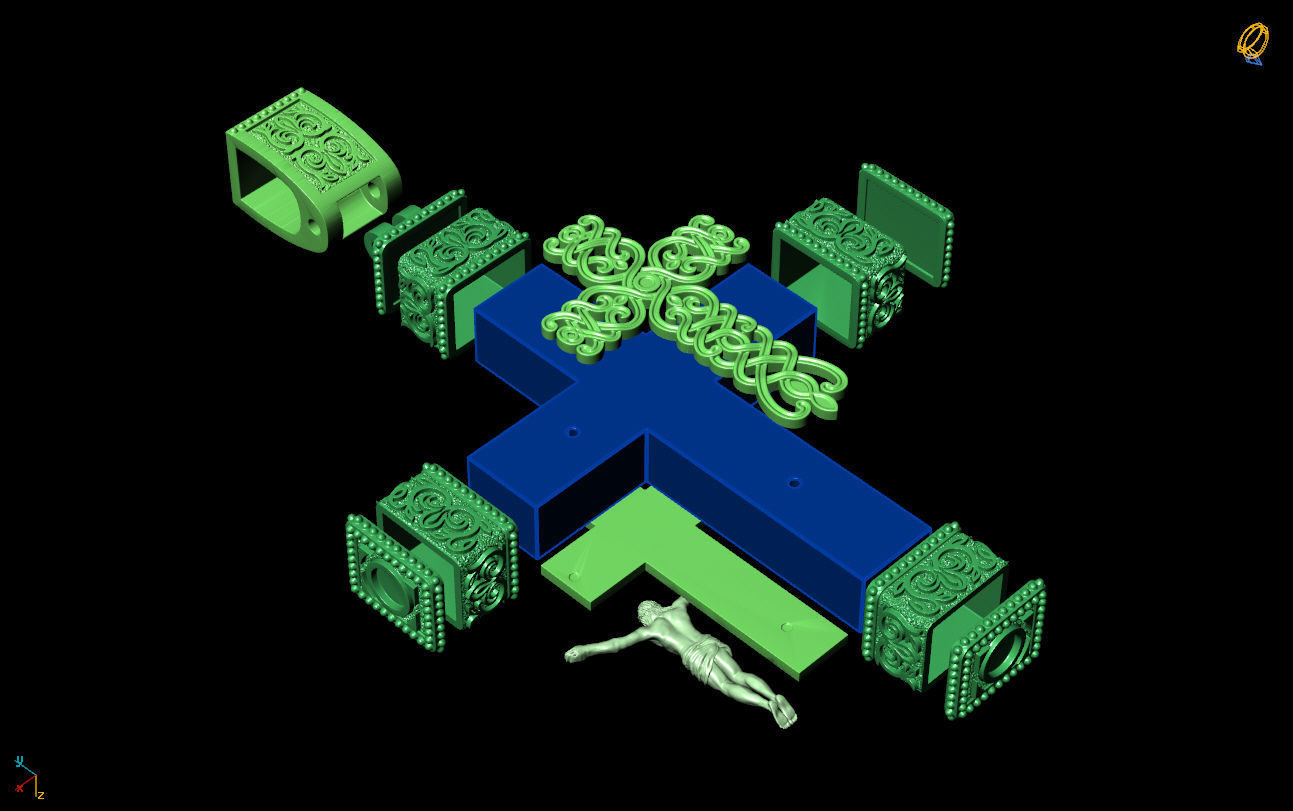 Cross G0432 3D print model_4