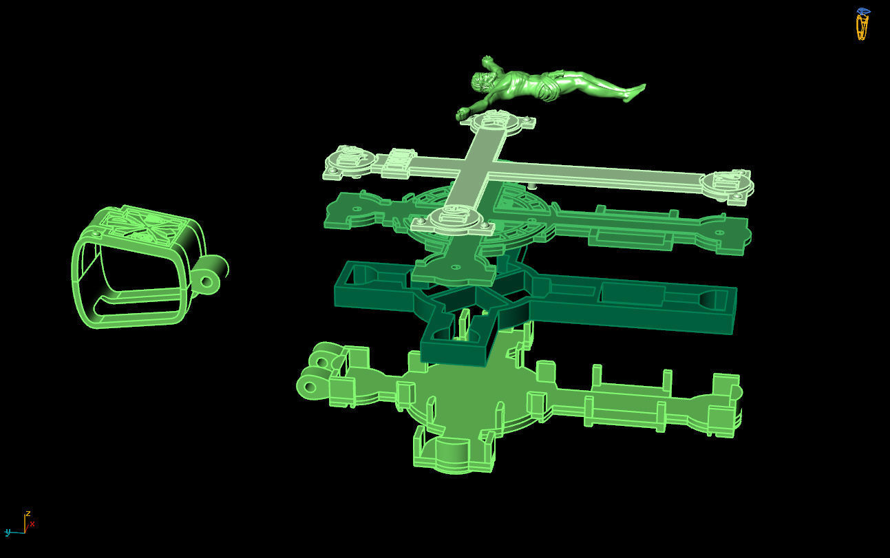 Cross G0415 3D print model_8