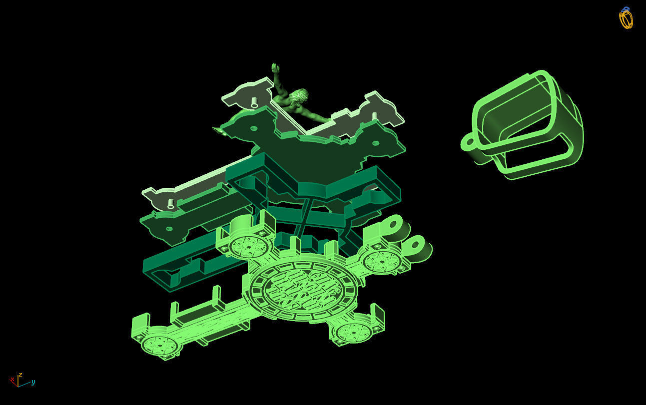 Cross G0415 3D print model_4