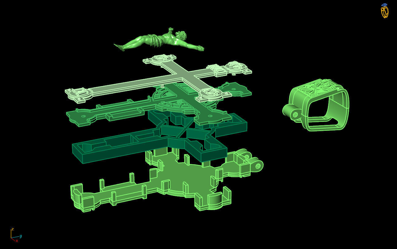 Cross G0415 3D print model_3
