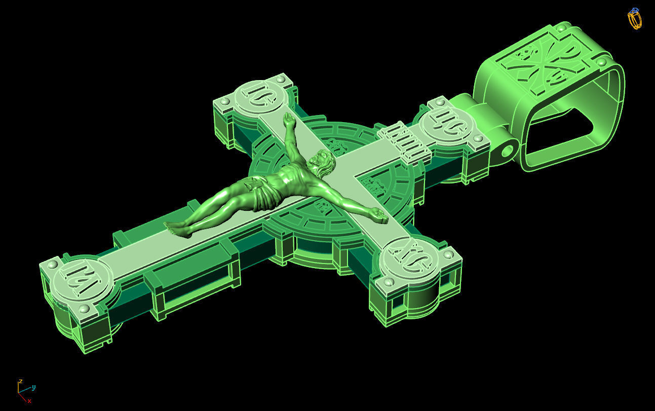 Cross G0415 3D print model_7