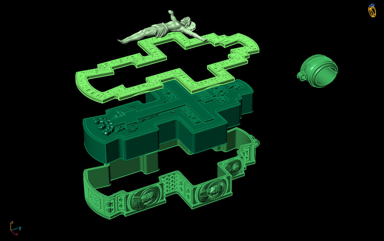 Cross G0392 3D print model_3