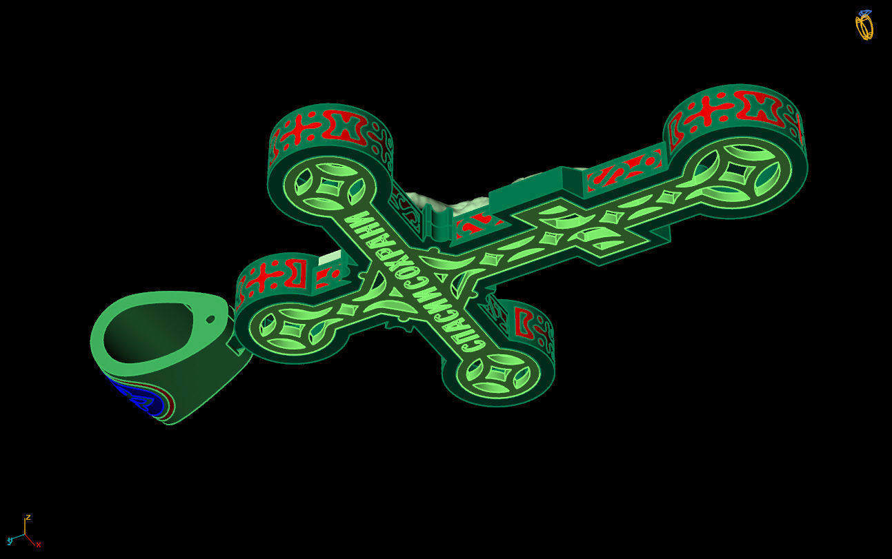 Cross G0391 3D print model_4