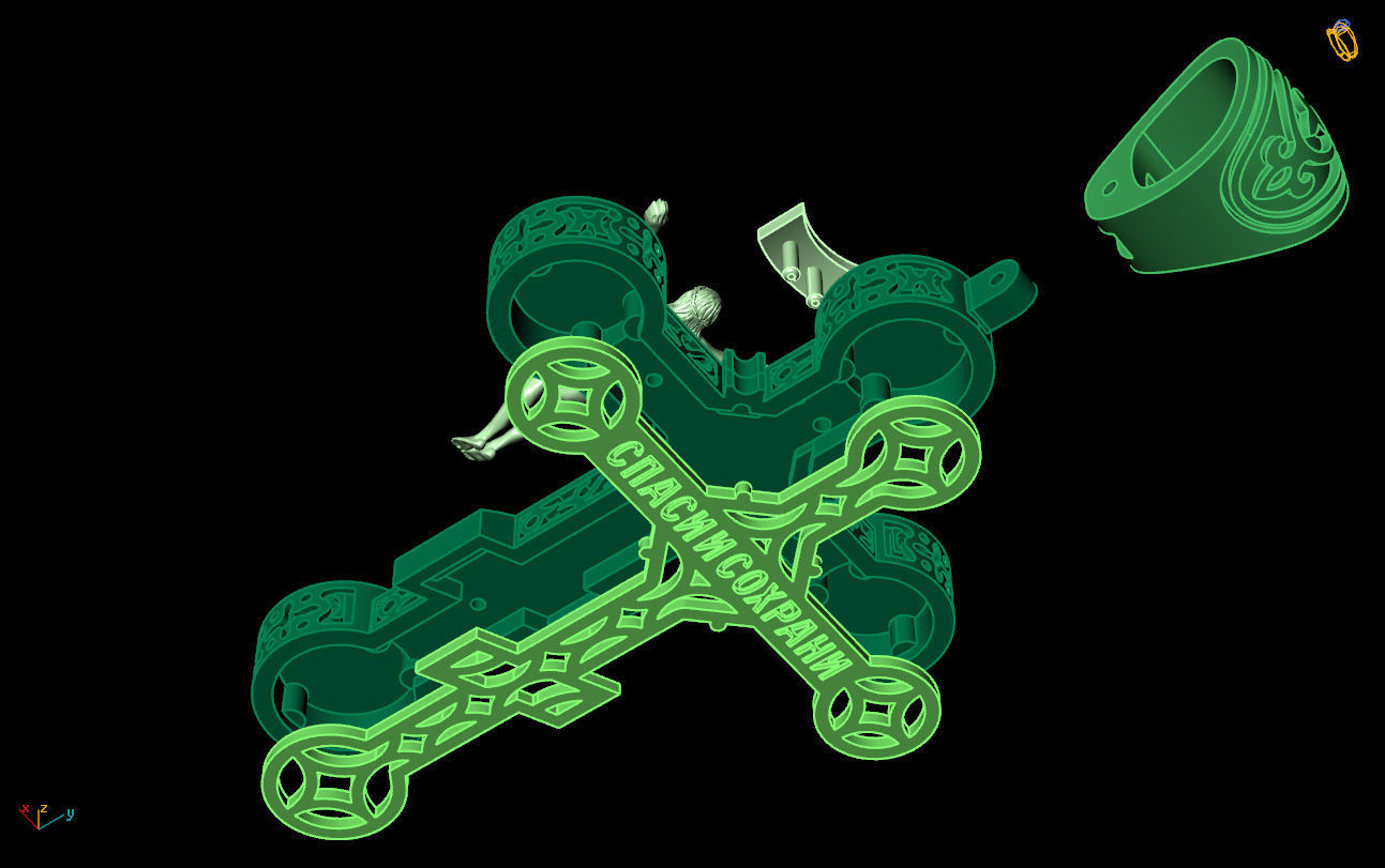 Cross G0391 3D print model_7