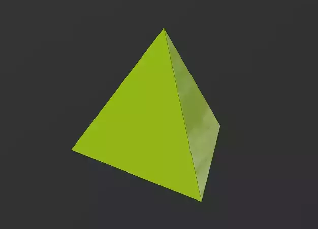 Tetrahedron triangle 3D print model
