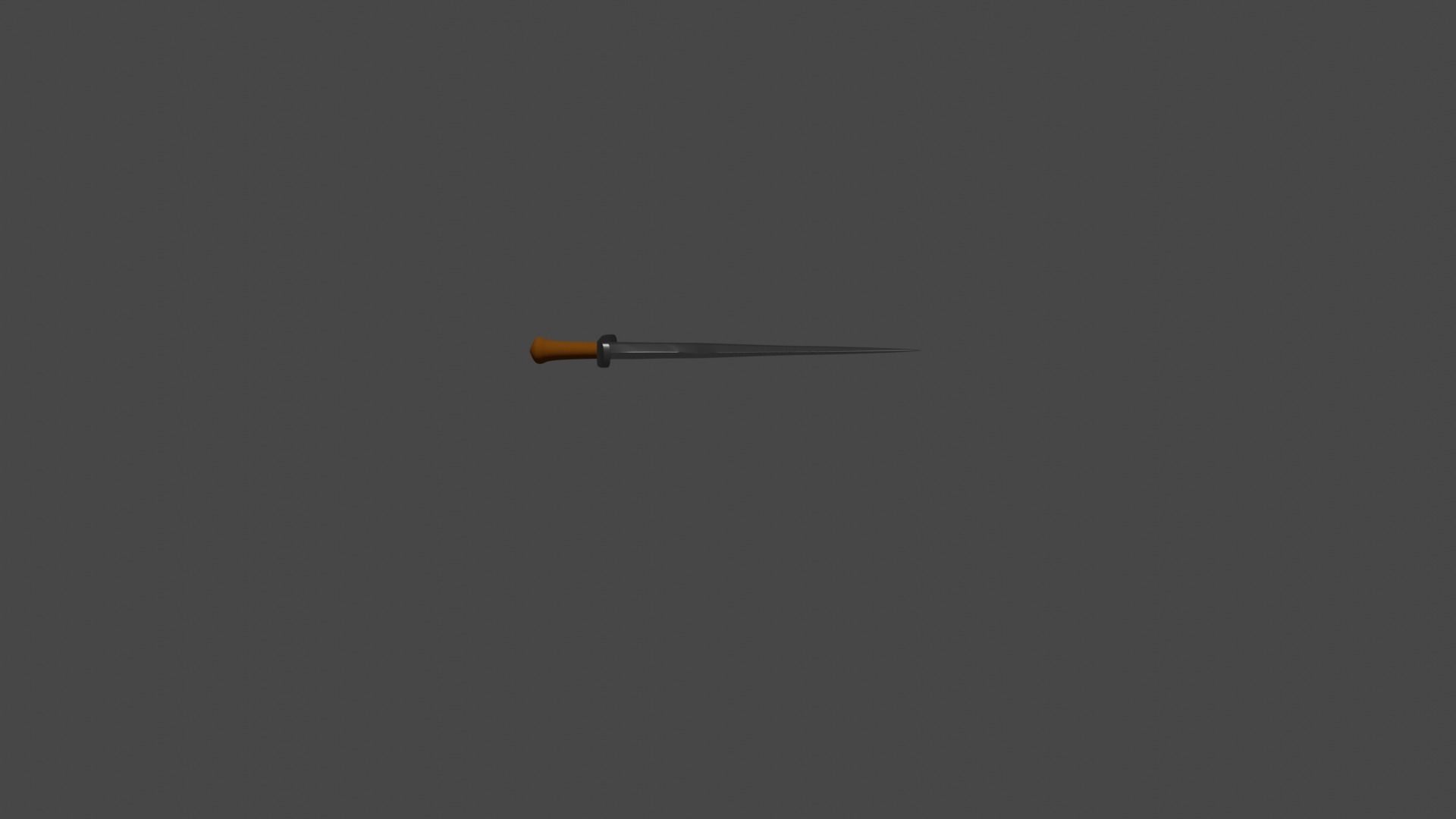 Sword low-poly Low-poly 3D model_3
