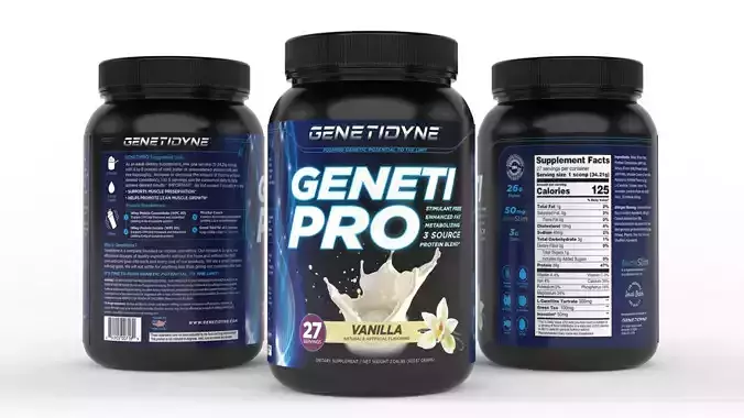 Protein Powder 3D model