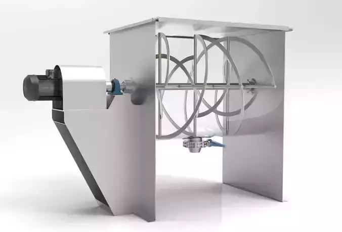 Powder Horizontal Mixer 3D print model
