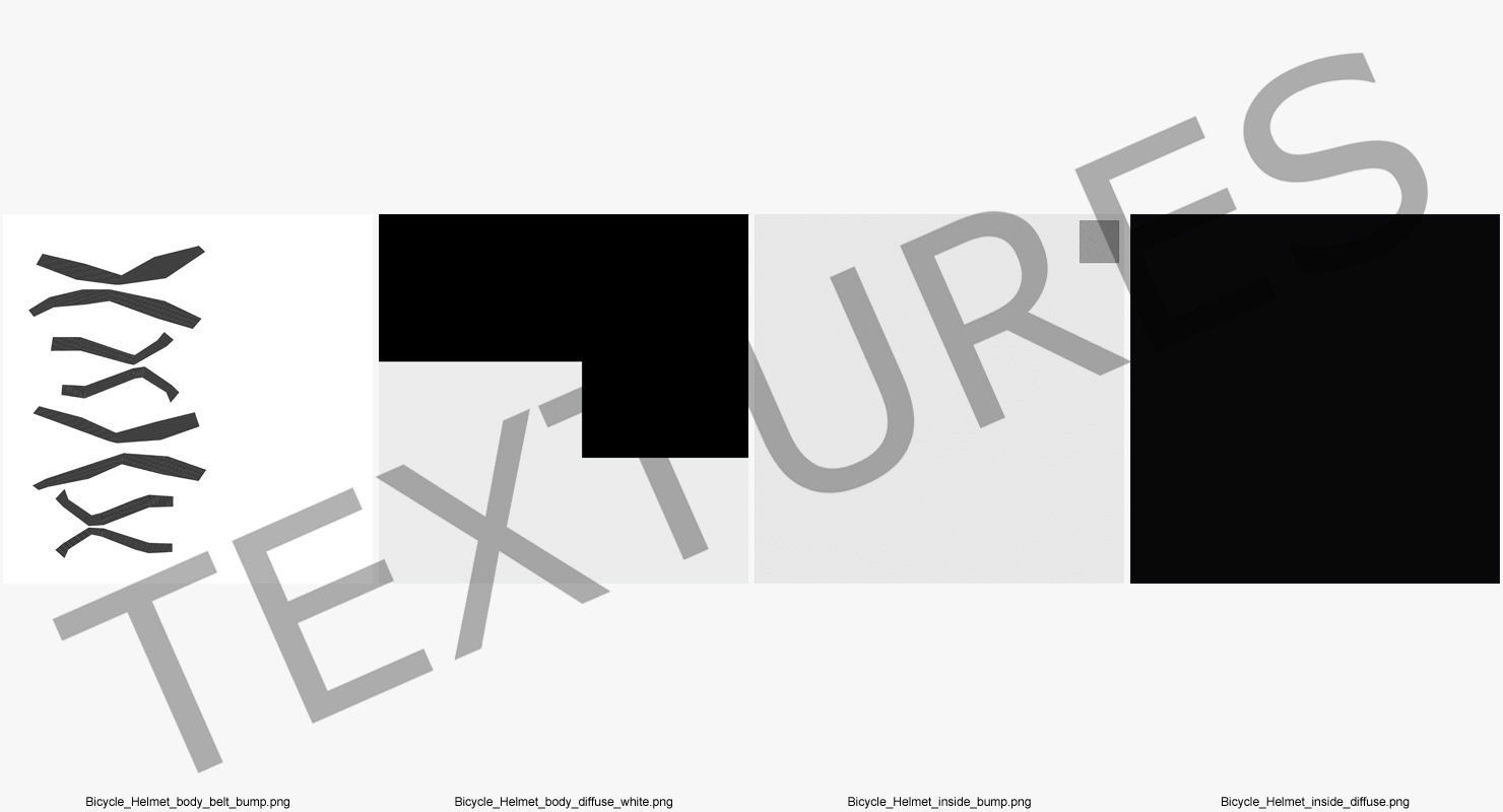 Modern Bicycle Helmet Generic 3D model_14