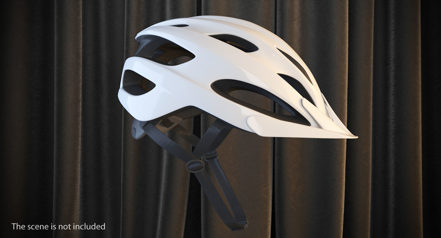 Modern Bicycle Helmet Generic 3D model_3